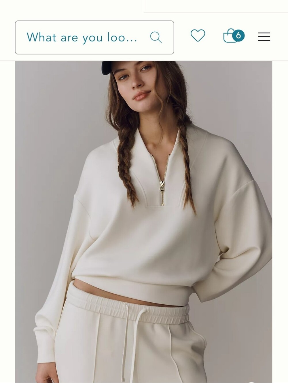 Varley Light Heather Cream Cowl Pullover Sweater. Worn Once - Picture 2 of 10